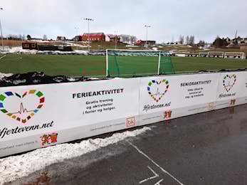 Nye arenaskilt med Hjertevenn